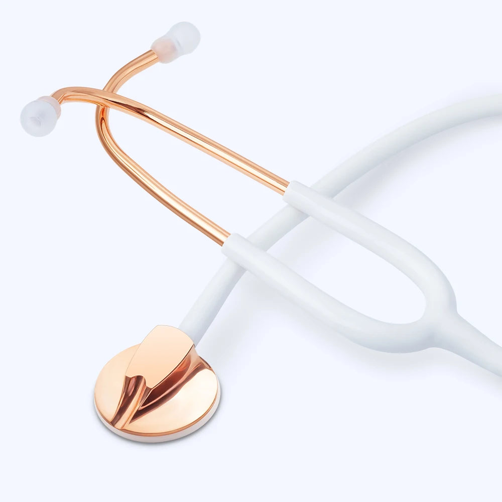 Professional Cardiology Stethoscope - Single Head Design 250-White