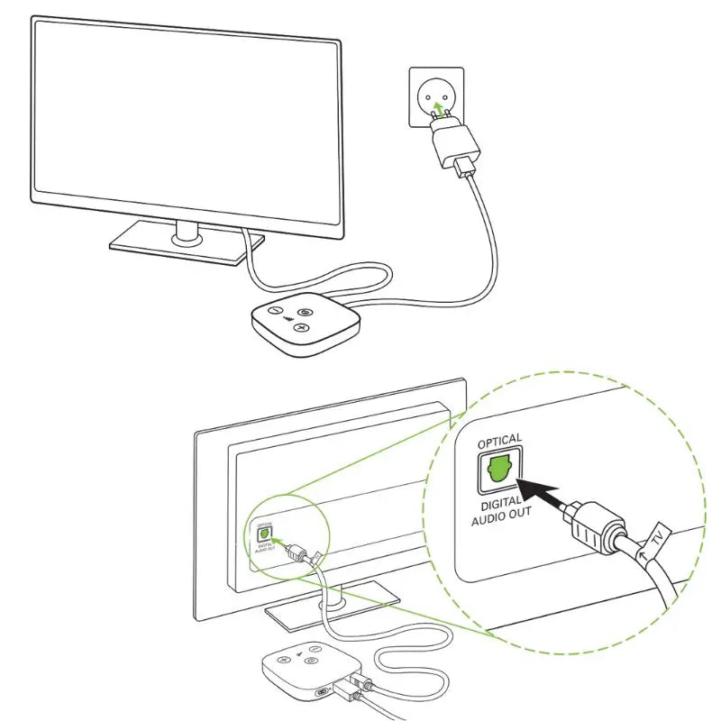 Phonak Unitron TV-connector voor hoortoestellen, draadloze Bluetooth-audiostreamer direct naar uw hoortoestellen