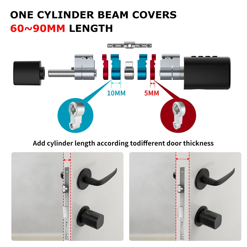 TTLock Tuya Smart Fingerprint Cylinder Lock V1 &ndash; Biometric