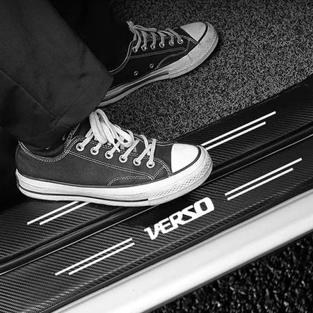 Car Door Sill Protector Stickers Threshold Strip for VERSO Logo 2023 2019 2010 Trunk Door Bumper Scratch Guard Protective Trim