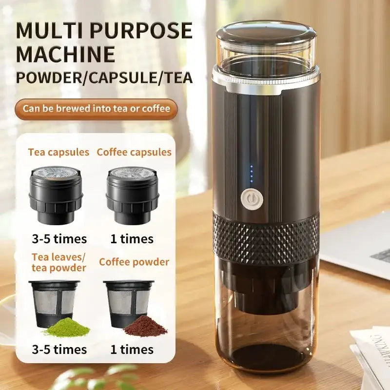 Wireless Espresso Machine Travel Coffee Maker Camping