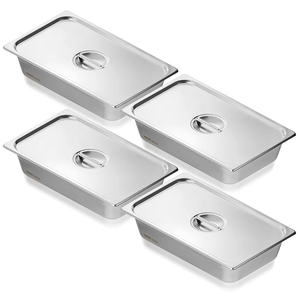 4 Pack Fullstorlek Hotellpannor Anti Jam Ångpanna Lock