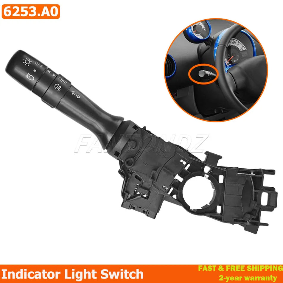 Interruptor de palanca de indicador para Peugeot 107 Citroën C1 Toyota Aygo 6253A0