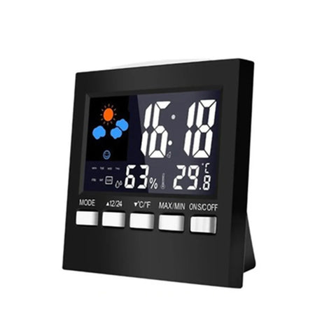 Temperature Humidity Alarm Clock &ndash; Colorful LCD Backlight Default Title