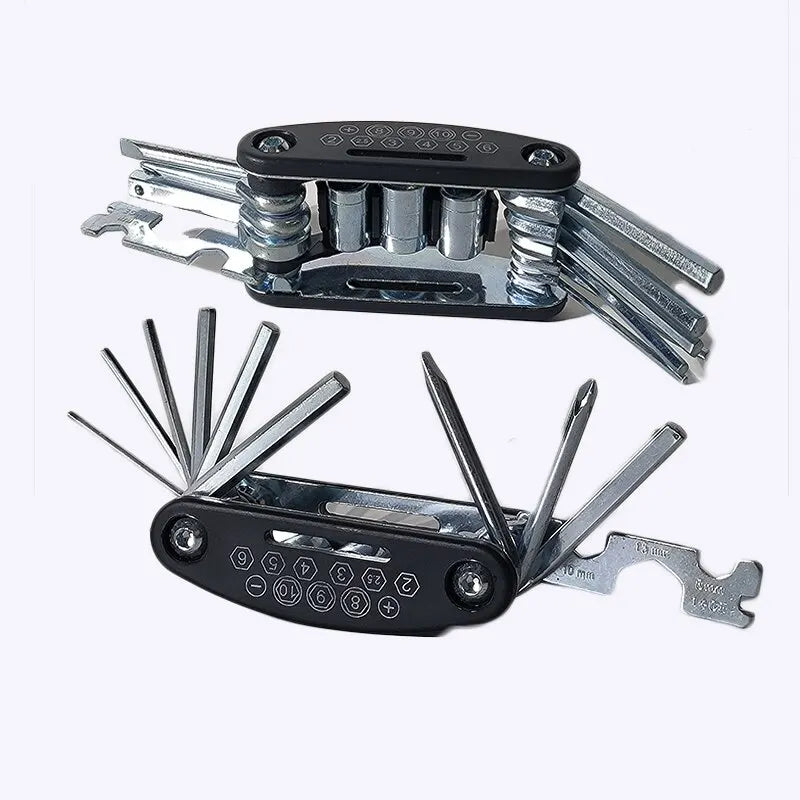 16-v-1 přenosný multitool na horské kolo s imbusovými klíči