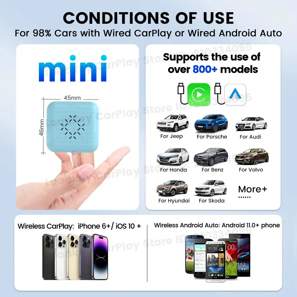 Carlinkit 3.0 Pro MINI CarPlay Wireless Dongle Activator