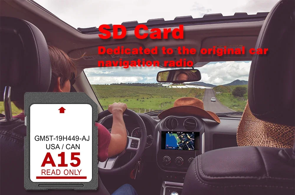 A15 - Ford Expedition 2015 32GB Navigation Map SD Card