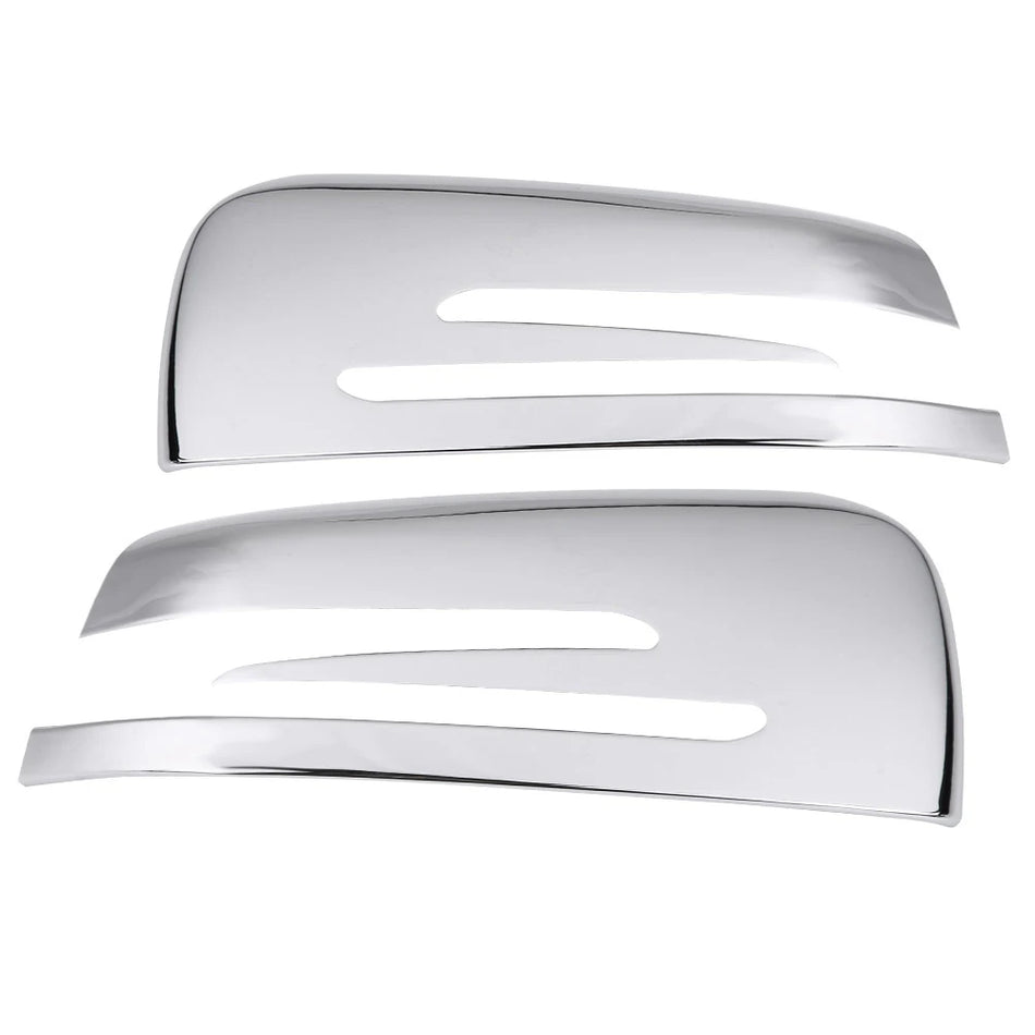 Matinis chromo durų veidrodžio dangtelio apdaila Mercedes-Benz GLA CLA X156 W117 W212 W204