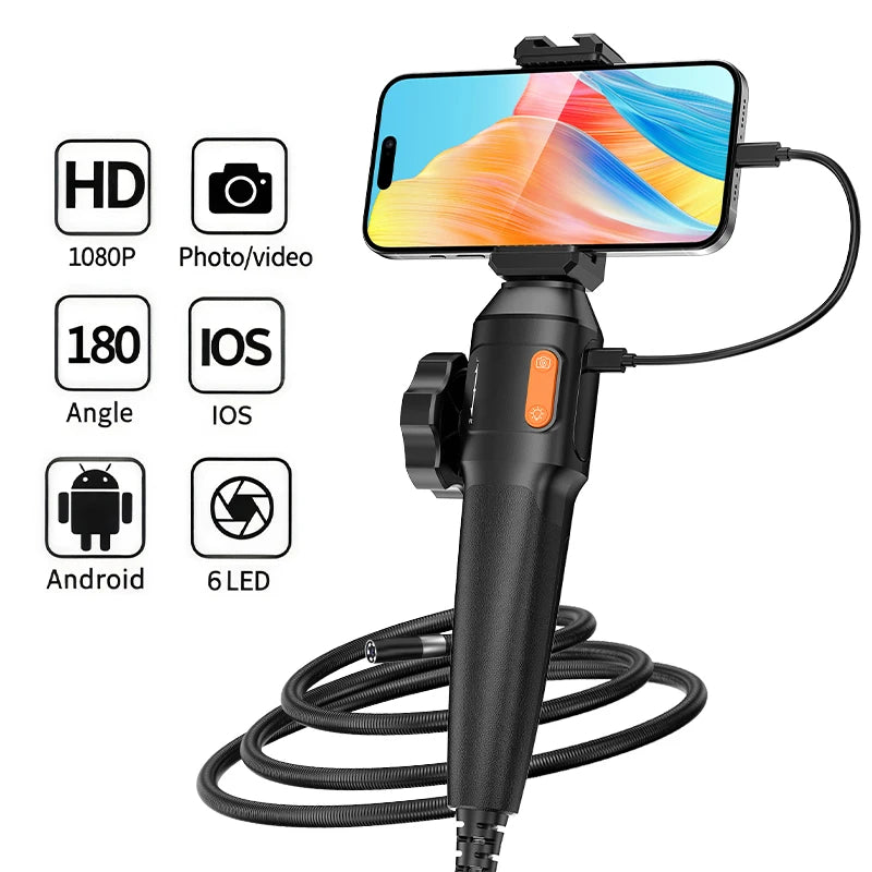 6mm And 8.5mm Borescope 1M 1080P &ndash; Dual Probe 180 Degree