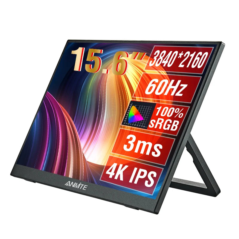 Anmite 15.6 Inch 4K Portable Monitor &ndash; High Dynamic Range Display