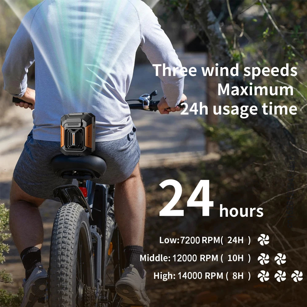 Portable Neck Fan 4000mAh Rechargeable &ndash; Hanging Neck Design