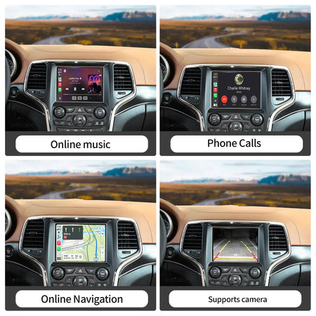 AUTOABC New Upgrade Wireless CarPlay Android Auto For Dodge Challenger Chrysler 300C Jeep 2014-2019 Year MuItimedia Decoder Box by InterCyprus Trading Ltd
