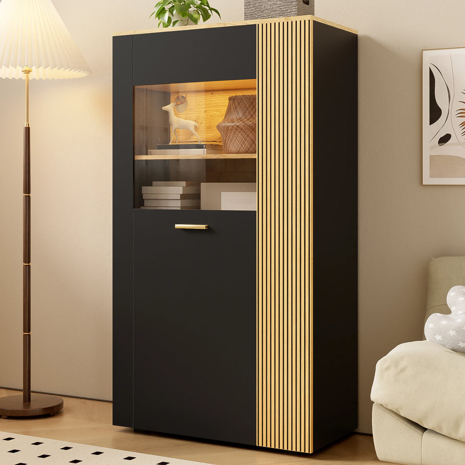 Moderns PB uzglabāšanas skapis ar 16 krāsu LED gaismām