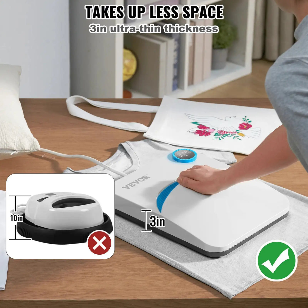 Portable Heat Press 9x9 12x10 For Sublimation DIY