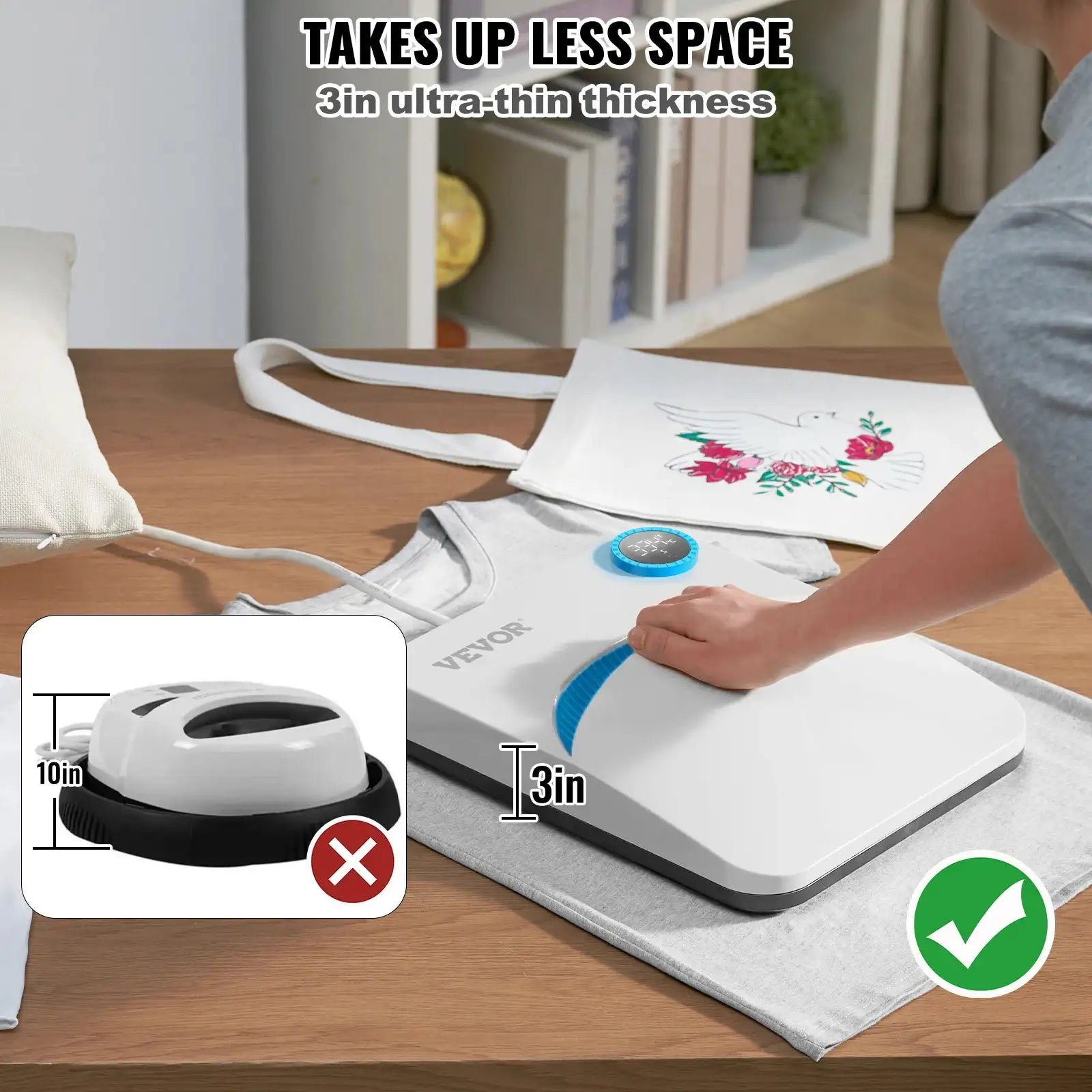 Portable Heat Press 9x9 12x10 For Sublimation DIY