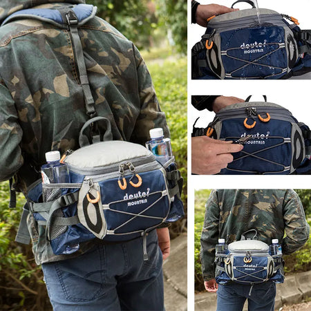Outdoor Waist Pack &ndash; Detachable Strap and Bottle Holders