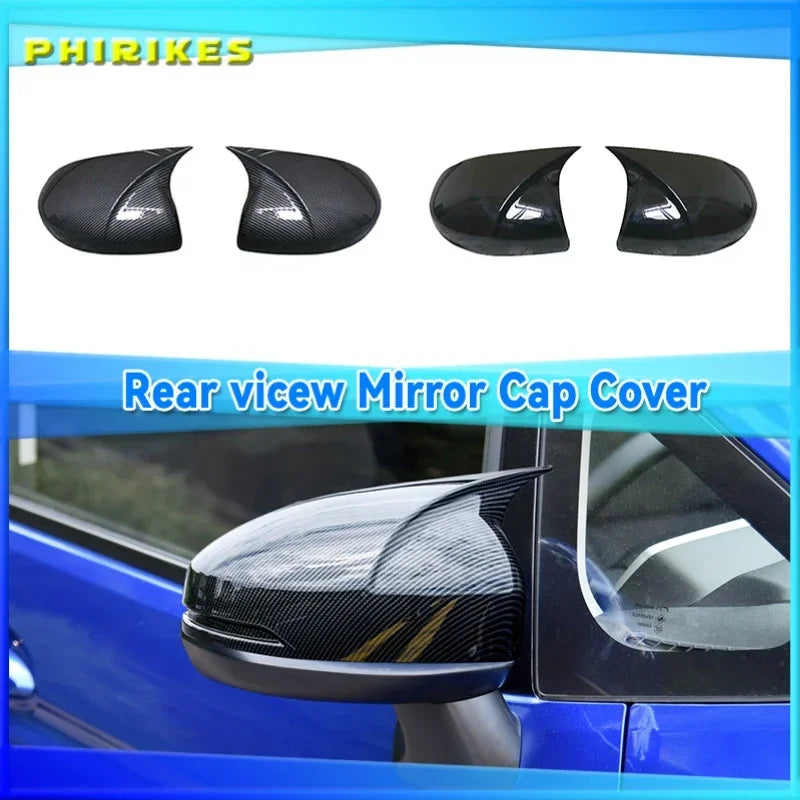 Набор накладок на зеркала в форме крыла черного глянцевого ABS для Honda Fit GK5