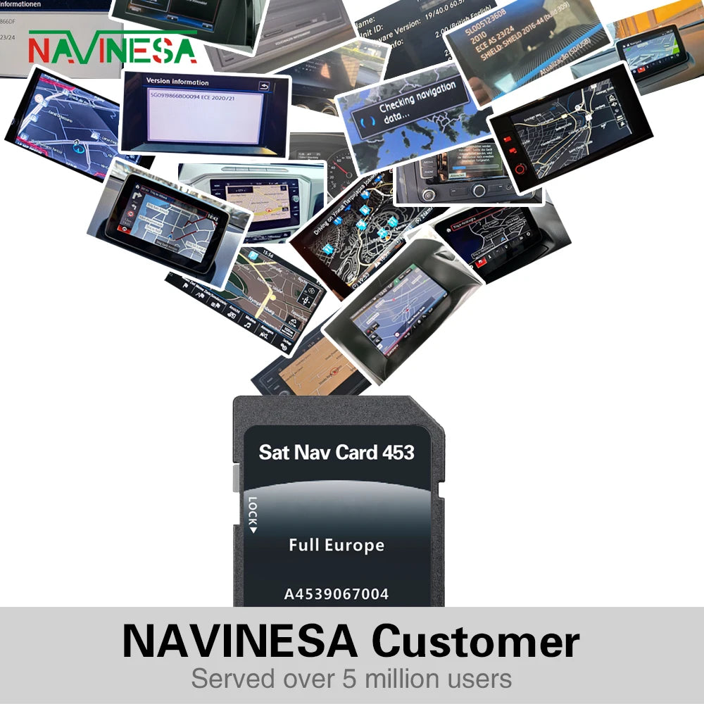 A4539067004 16GB SD Card For Smart 453 &ndash; Europe Maps