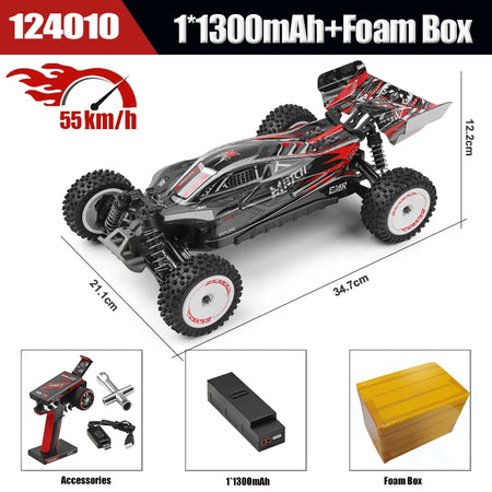 WLtoys 1/12 RC Crawler 124016 &ndash; High Speed 4WD Off-Road 124010 BK