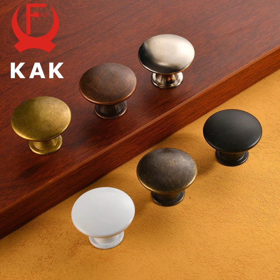 KAK 12Pcs Vintage Bronze Cabinet Knobs And Drawer Handles