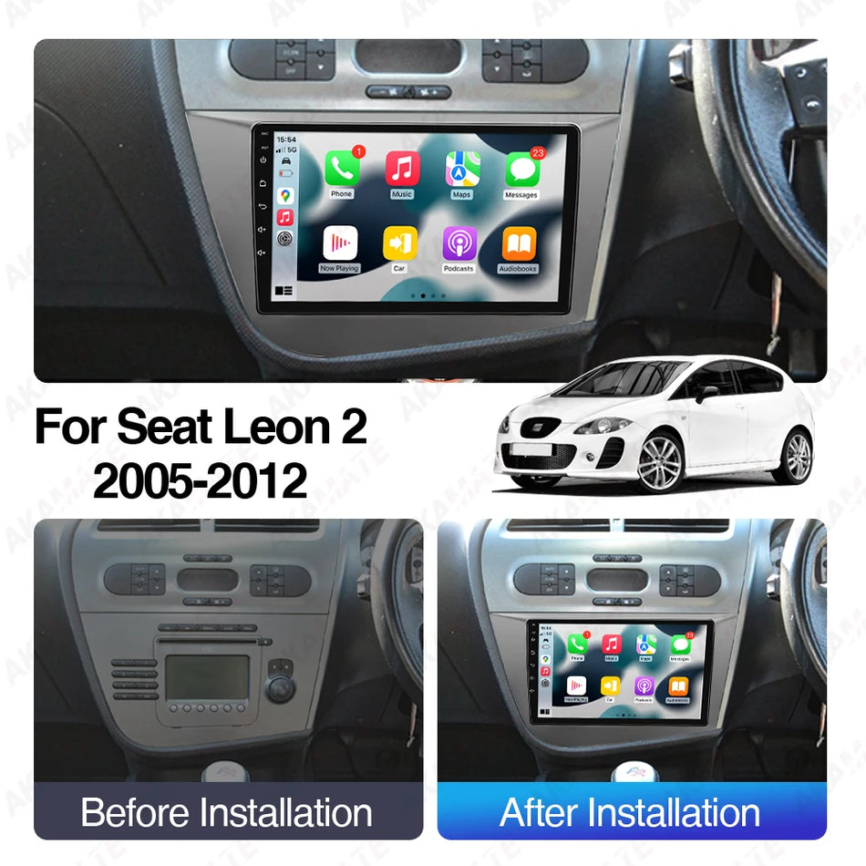9Inch Car Radio SEAT Leon MK2 &ndash; Wireless CarPlay Android