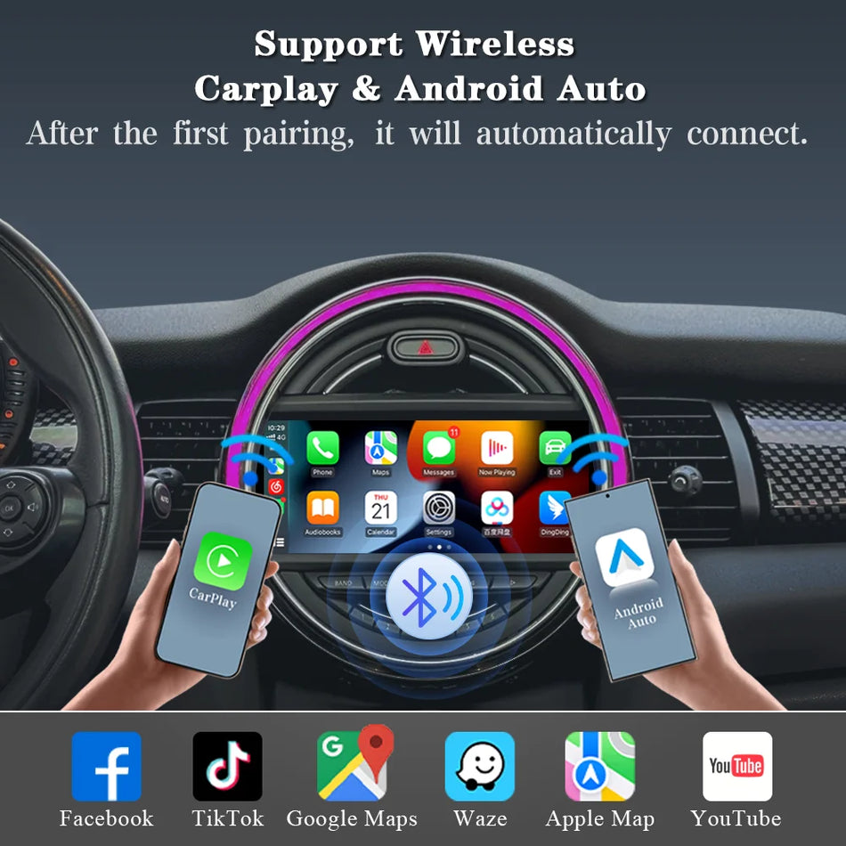 Autotop CarPlay Android Auto Dekoderlåda för BMW Mini