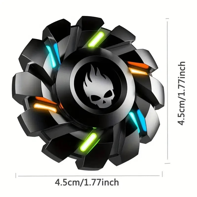 YIJOO Mini Smart Fidget Spinner - All-Metal, Luminous Gyro Set for Stress Relief