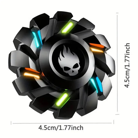 YIJOO Mini Smart Fidget Spinner - All-Metal, Luminous Gyro Set for Stress Relief