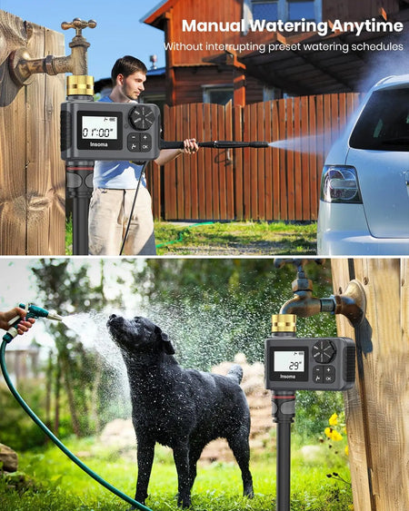 INSOMA SGW05-TT Automatic Water Timer &ndash; IPX5 Weatherproof