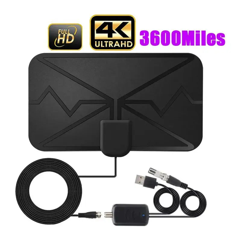 Miles AAR5 Smart TV Antenna &ndash; Amplified 4K DVB-T2 Reception