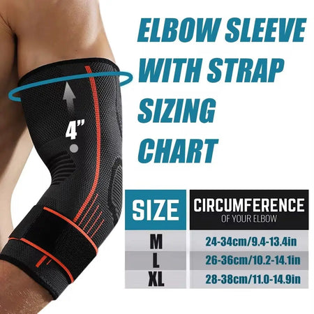 Elbow Compression Sleeve Support Brace for Arthritis and Sports