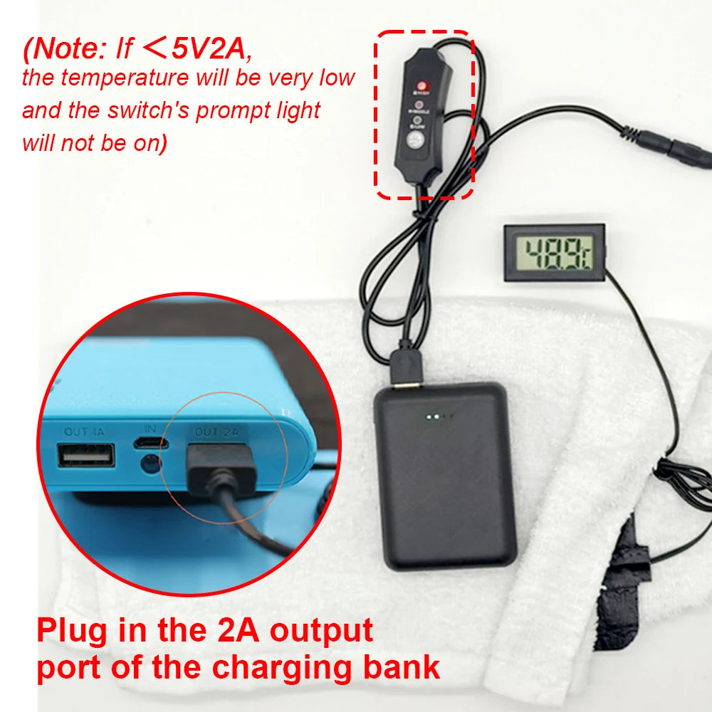 Heating Pad Pet Reptile USB Heated Mat &ndash; USB Powered