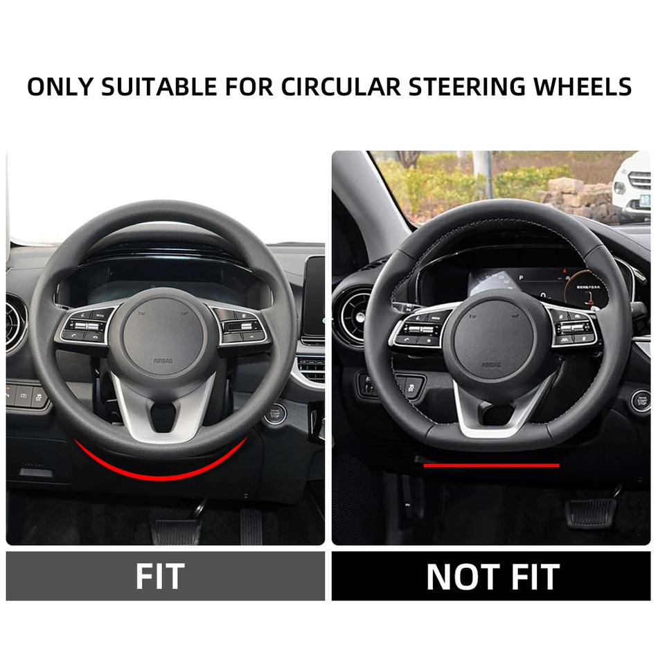 Капак за декорация на волан за Kia Forte Cerato K3 2019-2022 ABS Сребристо покритие