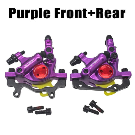 ZOOM HB100 Hydraulic Disc Brake Calipers &ndash; High Performance MTB Braking Purple A Pair