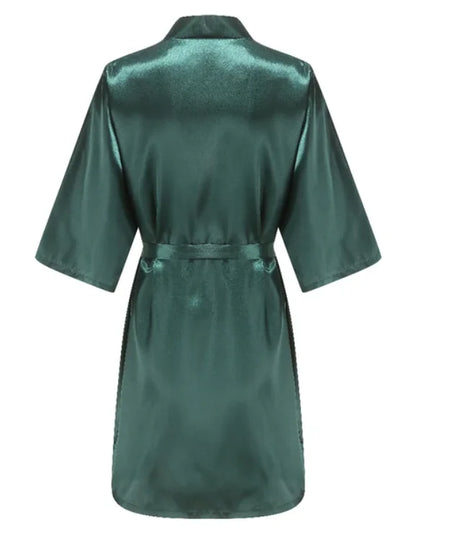 Elegant Kimono Satin Bridesmaid Bathrobe - Perfect for Wedding Parties As the photo show 3 / S