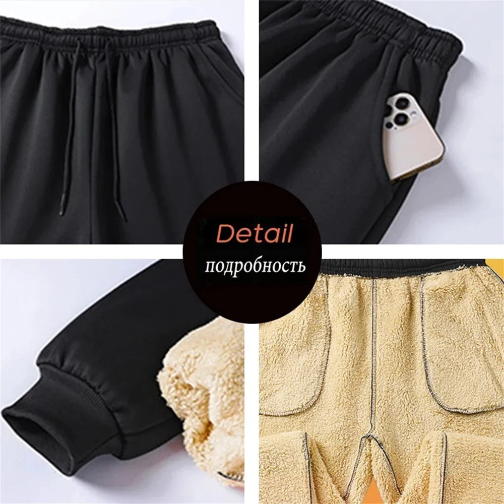 Heren joggingbroek voor de herfst, warm en thermisch gevoerd, casual Heren joggingbroek voor de herfst, warm en thermisch gevoerd, casual