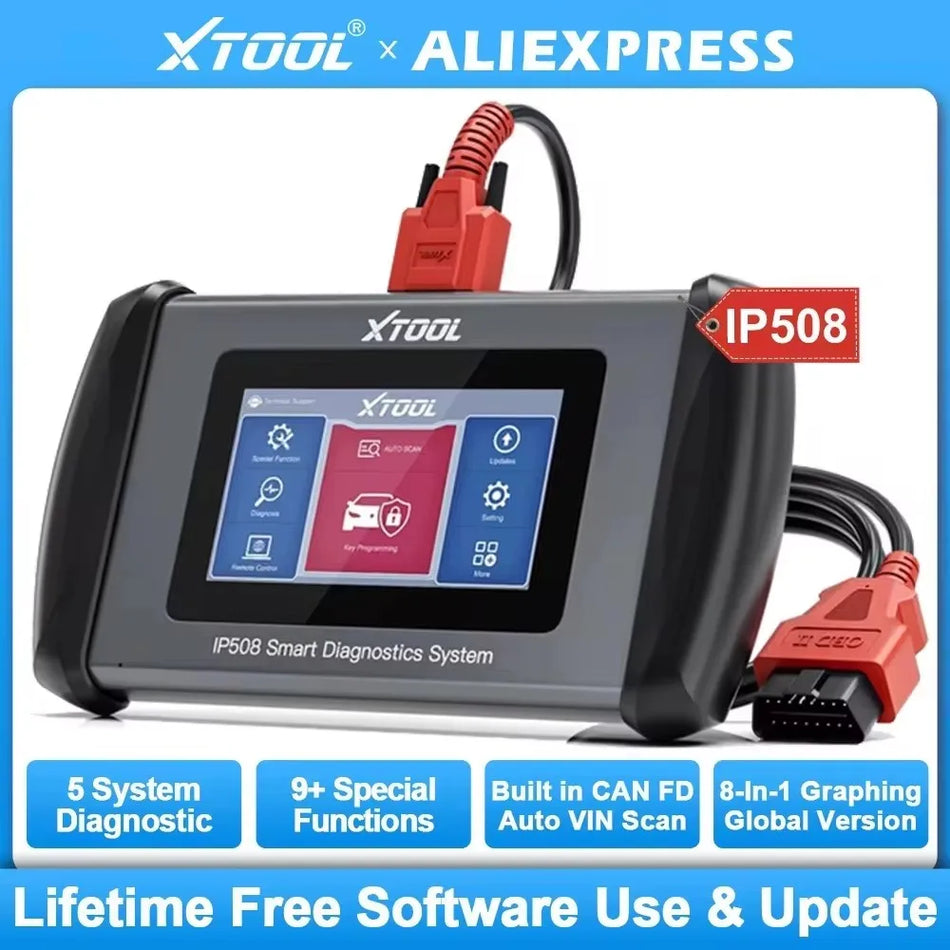 XTOOL IP508 OBD2-Scanner mit ABS/EPB/Öl-Rücksetzung für alle Autos, lebenslange Updates