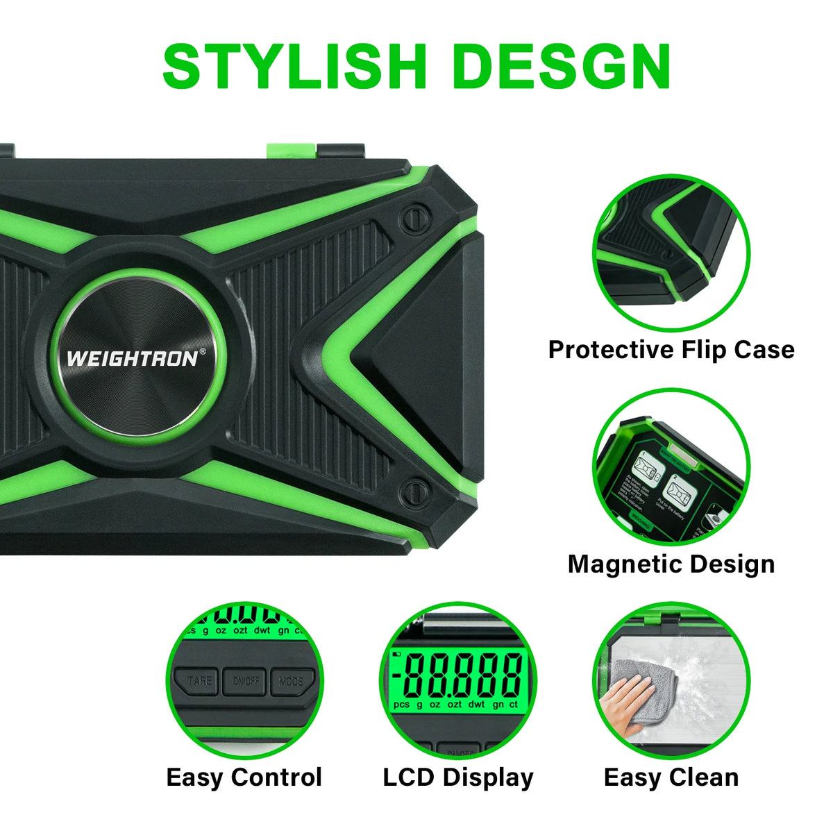 Weightron TU-200GRN Pocket Scale &ndash; Ultra Accurate 0.01g