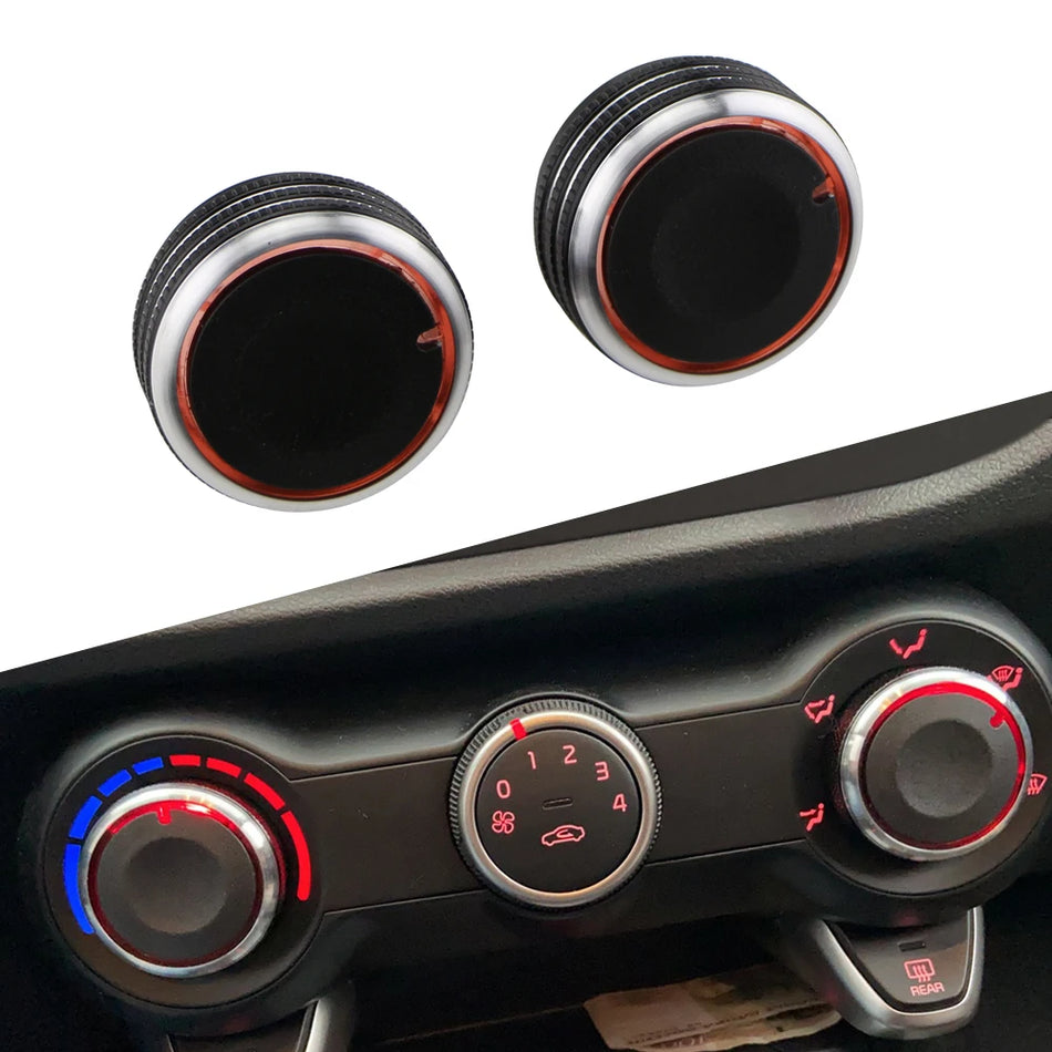 Ручка управления кондиционером Hyundai Solaris 2017-2021 из алюминиевого сплава, 2 шт.