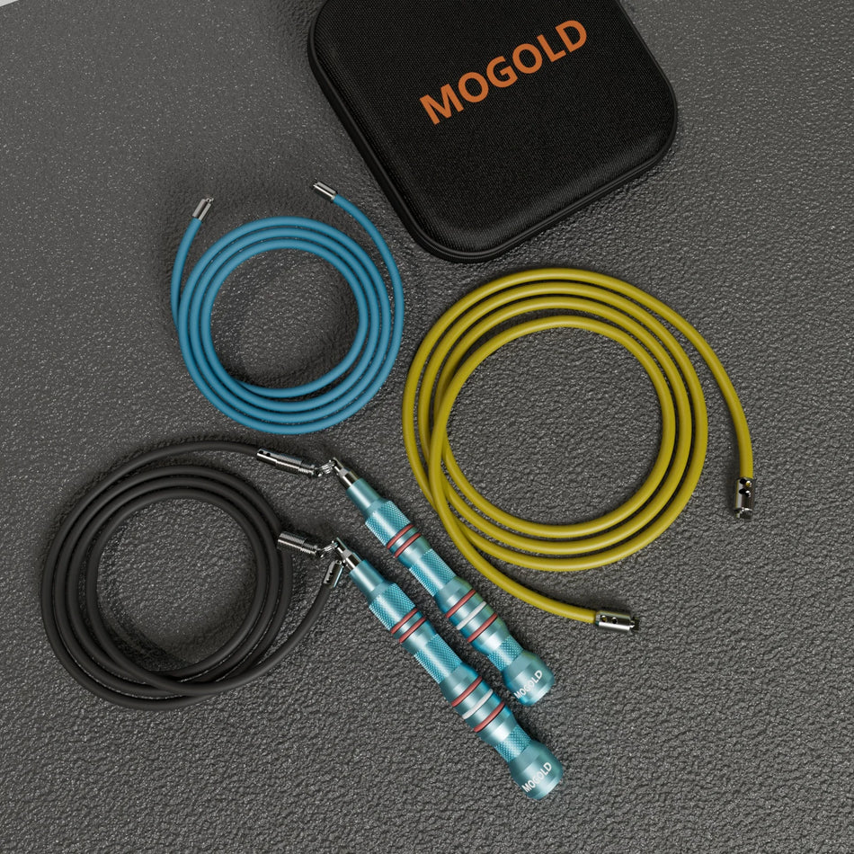 Adjustable Aluminum Jump Rope With 3 Replaceable Cables For Fitness