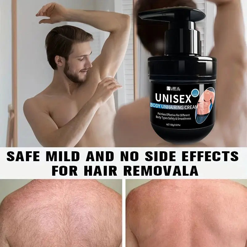 Viilife Men's Painless Hair Removal Cream - Smooth &amp; Nourishing