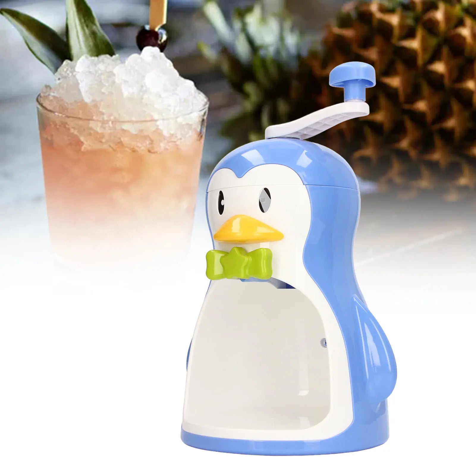 Penguin Snow Cone Maker - Fun Manual Ice Shaver for All Ages
