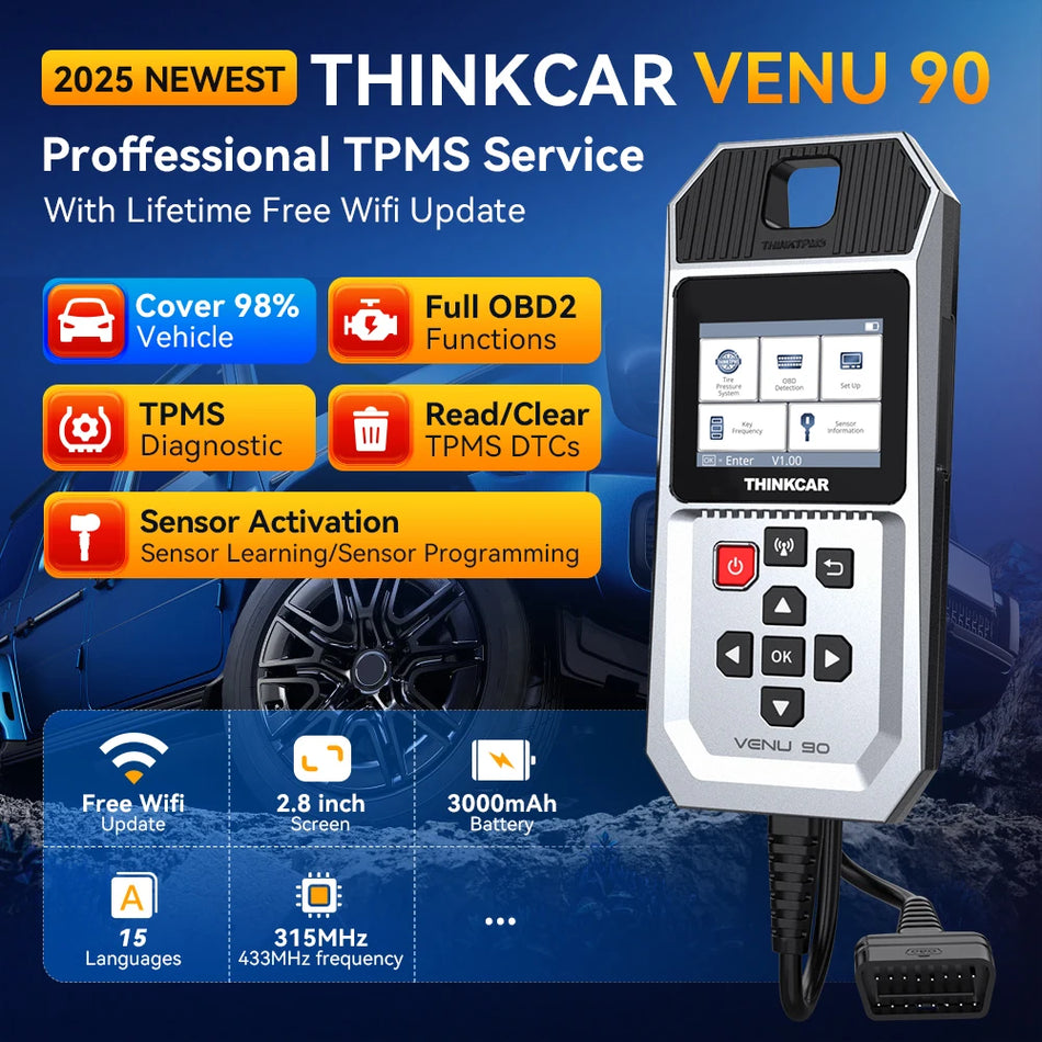 Thinkcar Venu 90 &ndash; TPMS Diagnosis and Sensor Programming