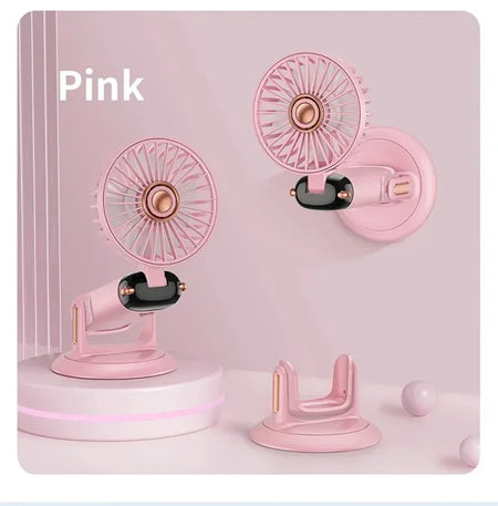 180 Degree Rotation Handheld Mini Fan &ndash; Ultra Portable Update Pink