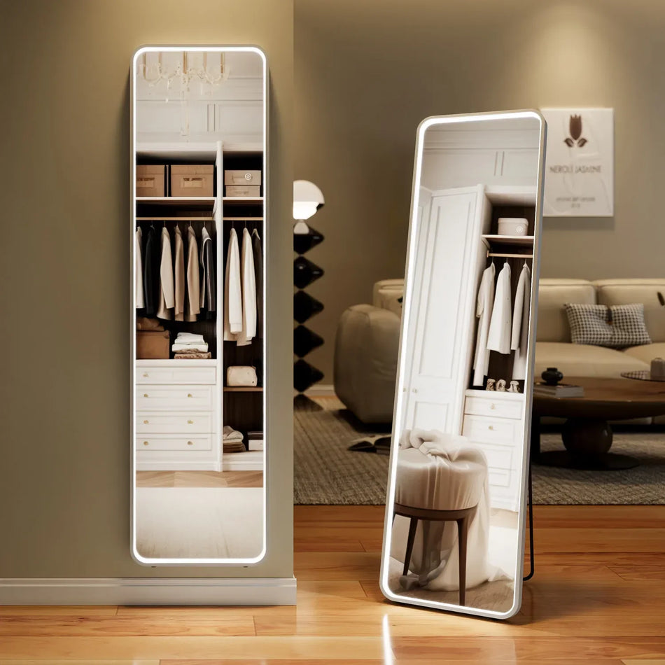 Espelho de Comprimento Total H150 160cm com LEDs COB 3 Modos de Cor