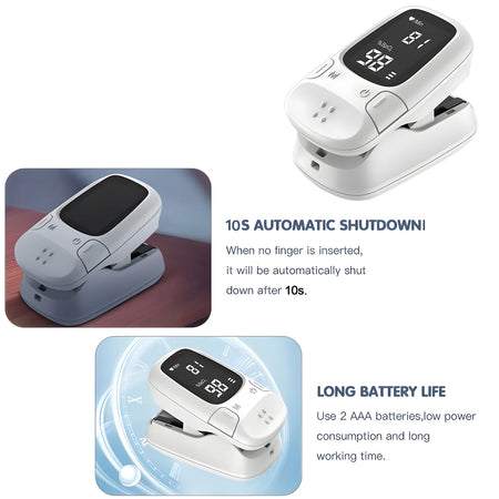Portable Fingertip Pulse Oximeter - LED Quick Testing