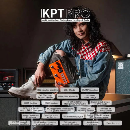 YUIMER KPTPRO Guitar Processor &ndash; 120 Presets And 60 Amps