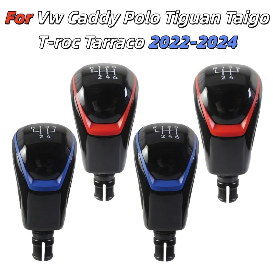 Vaihteenvaihtokahva Volkswagen Caddy Polo Tiguan Taigo 5-6-vaihteinen nahkaverhoilu