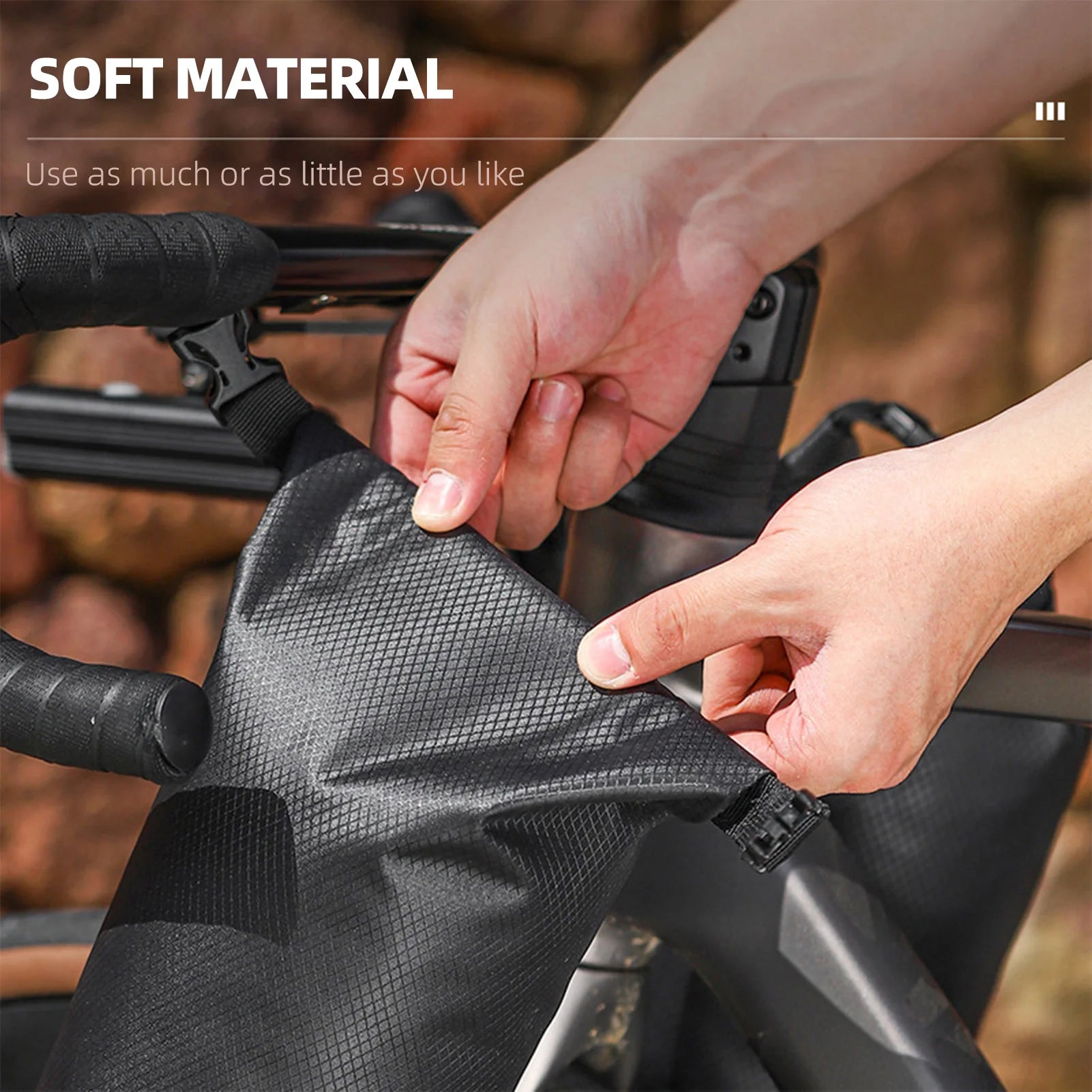 Bike Fork Bag Rainproof 5L &ndash; Sturdy Base and Easy Install