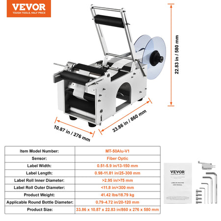 MT-50 Round Bottle Labeling Machine &ndash; High Speed Labeling MT-50Alu / United States